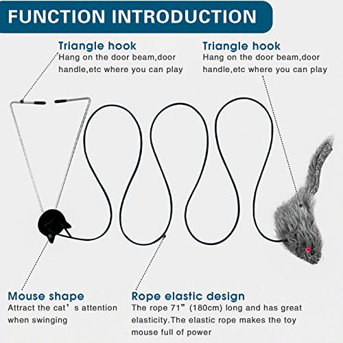 Interactive Hanging Feather Cat Toy for Exercise
