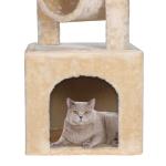 Beige Cat Tree Condo Scratching Post Tower