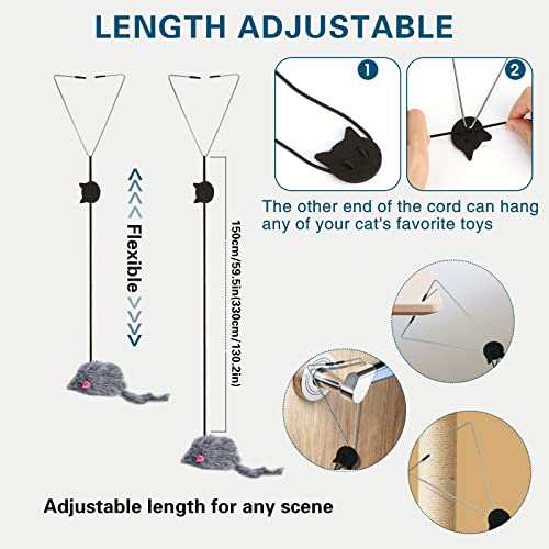 Interactive Hanging Feather Cat Toy for Exercise