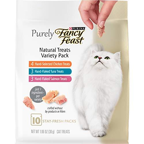 Fancy Feast Natural Cat Treats Variety Pack – Purely Tuna, Chicken & Salmon