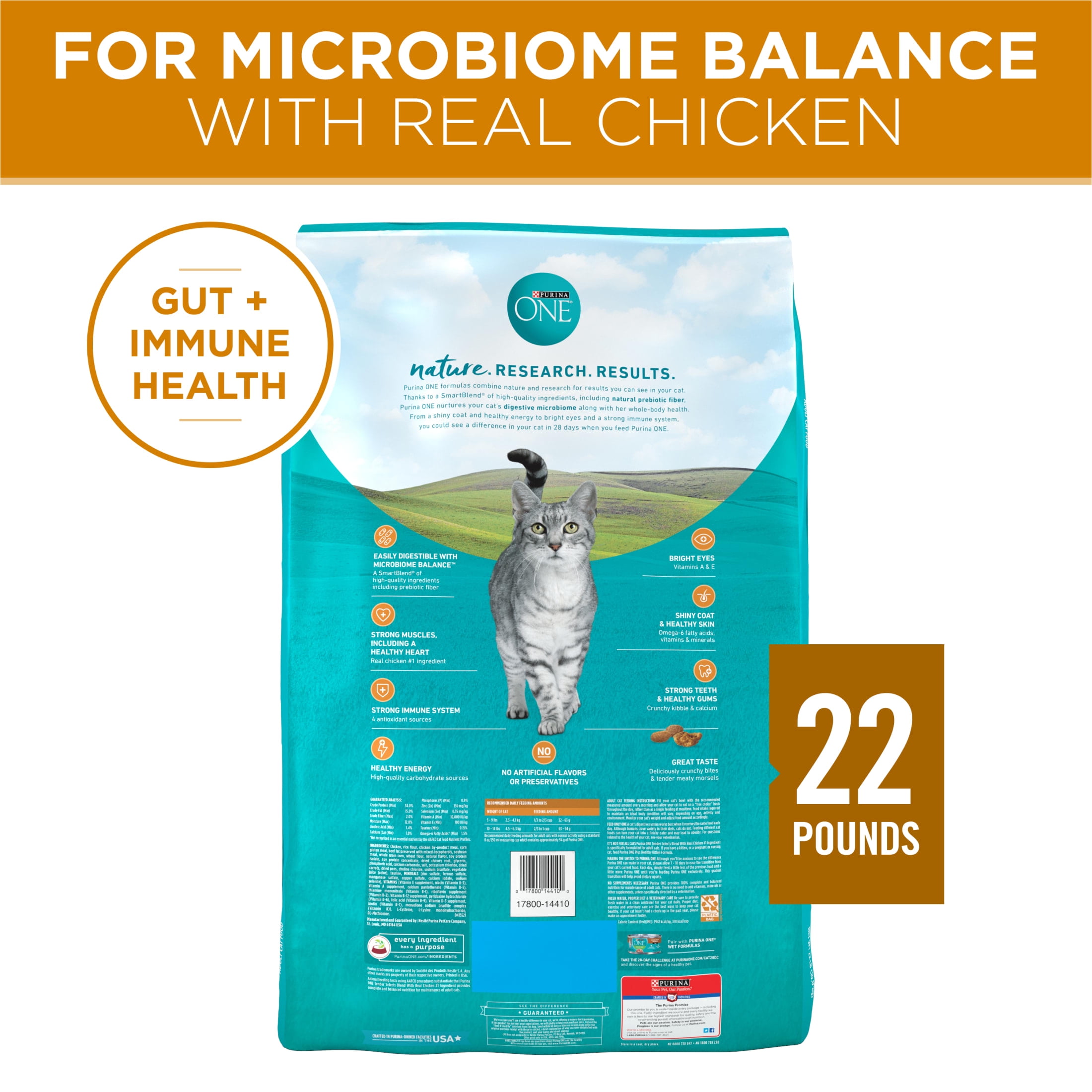 Purina ONE Chicken Tender Select Cat Food 22lb