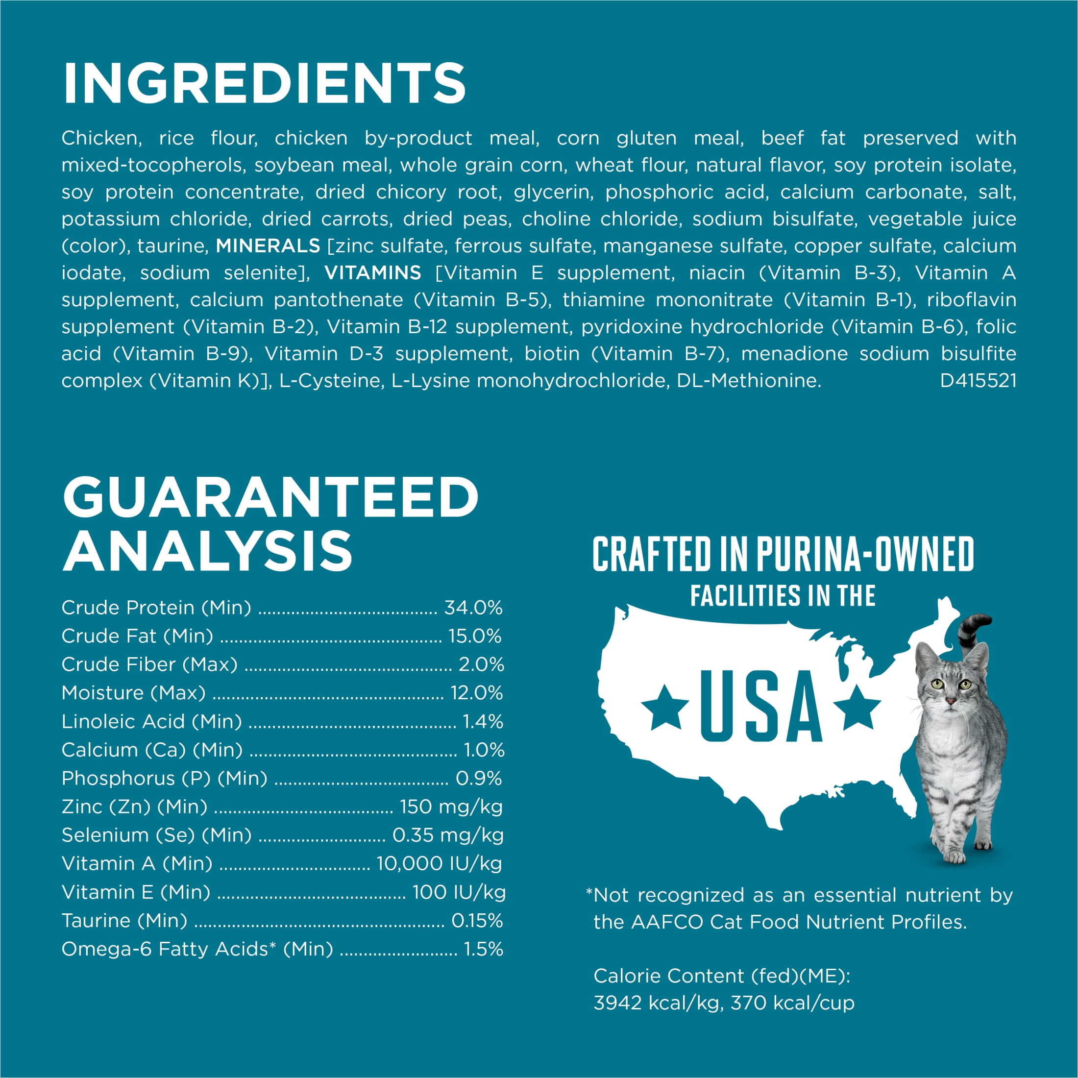 Purina ONE Chicken Tender Select Cat Food 22lb