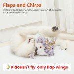 Potaroma Flapping Bird Cat Toys - Lifelike Sandpiper