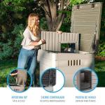 Weather-Proof Lifetime Dog House with Adjustable Vents