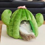 Cactus Cat House with Washable Cushion Pad