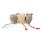 Set of 3 Catnip Mice Toys
