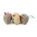 Set of 3 Catnip Mice Toys