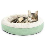 Soft Blue Donut Cat Bed - Love's Cabin