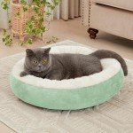 Soft Blue Donut Cat Bed - Love's Cabin
