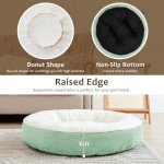 Soft Blue Donut Cat Bed - Love's Cabin