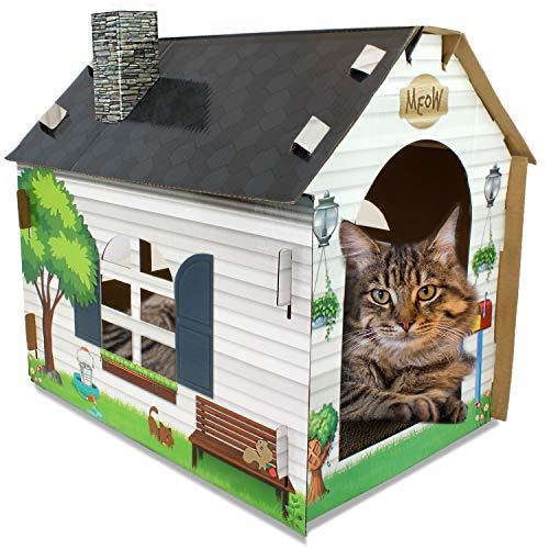ASPCA Cat House Hideaway & Scratching Pad