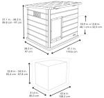 Weather-Proof Lifetime Dog House with Adjustable Vents