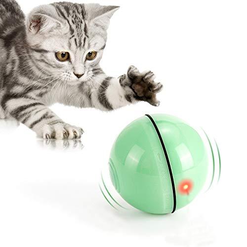LED Light Interactive Rotating Cat Toy Ball