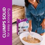 Natural Wood Clumping Cat Litter for Long-Hair Breeds