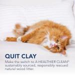 Natural Wood Clumping Cat Litter for Long-Hair Breeds