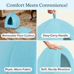 Petmaker Indoor Cat Bed Tent (Blue)