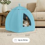 Petmaker Indoor Cat Bed Tent (Blue)