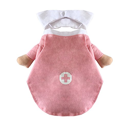 Funny Nurse Dog and Cat Halloween Costume Outfit