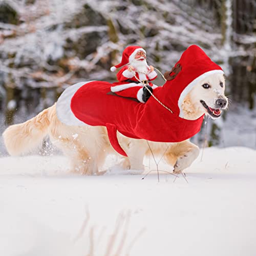 Santa Dog Costume for Holidays and Parties
