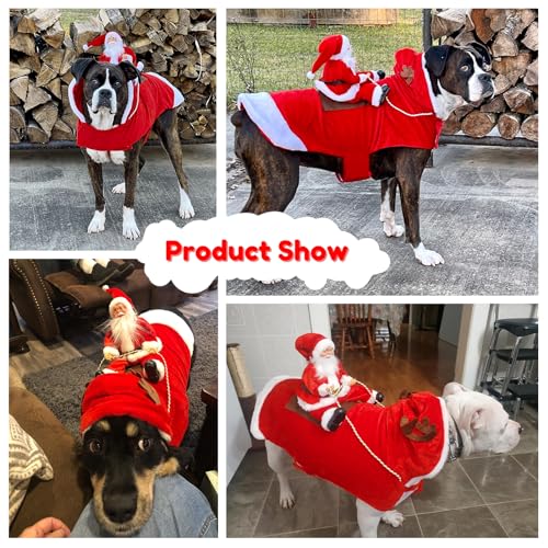 Santa Dog Costume for Holidays and Parties