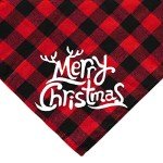 Christmas Plaid Dog Bandanas - 2 Pack