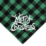 Christmas Plaid Dog Bandanas - 2 Pack