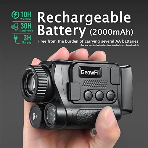 4K Night Vision Monocular with 8X Zoom and Battery