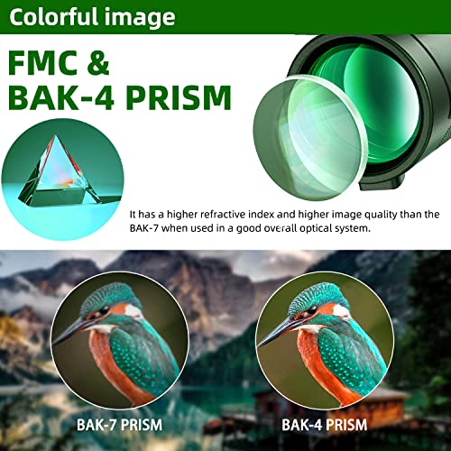 High Power 40X60 Monocular Telescope with Adapter