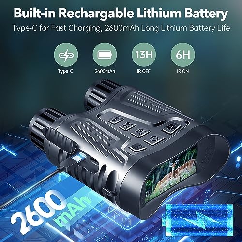 4K Night Vision Binoculars with 8X Zoom