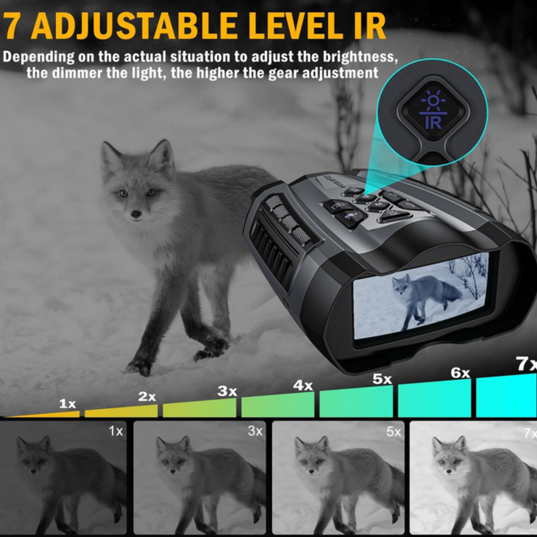 4K Infrared Night Vision Goggles with 10X Zoom