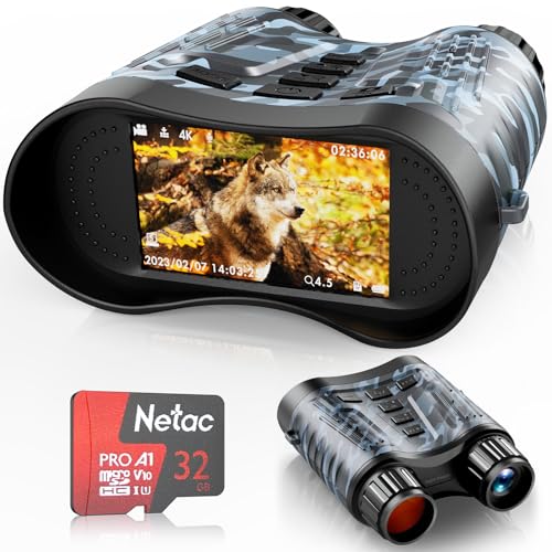 4K Night Vision Binoculars with Battery & Memory Card