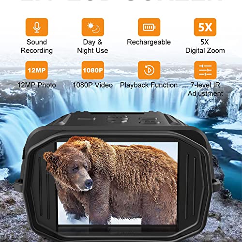 Night Vision Binoculars with 5X Digital Zoom