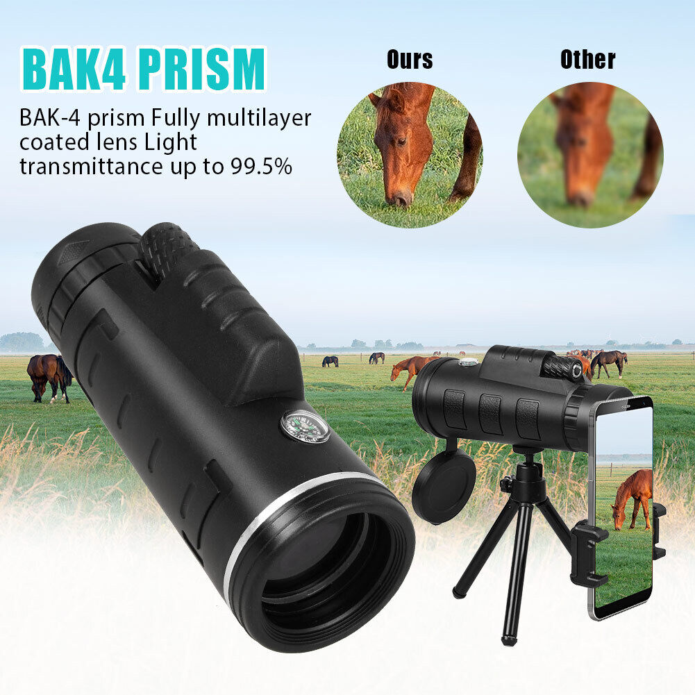 80x100 HD Monocular Telescope with Night Vision