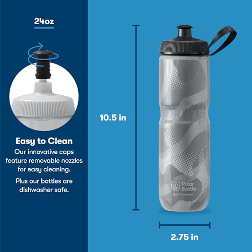 Insulated Sport Water Bottle - 24 oz, BPA-Free
