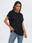 Trendy Oversized Black Summer Tops for Women