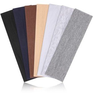 7PCS Non-Slip Cotton Headbands for Women