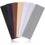 7-Pack Non-Slip Cotton Headbands for Women