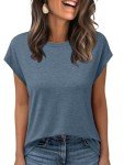 Cute Blue Summer Tee for Women under $10