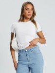 Cute Slim Fit Crop Tee for Summer
