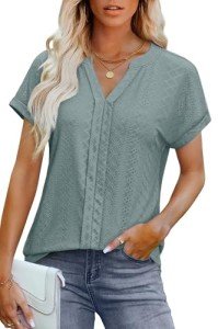 Stylish Green Summer Blouse for Women