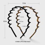 Kitsch 90s Zig Zag Headbands - 2 Pack