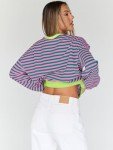 Trendy Oversized Striped Sweatshirt for Women
