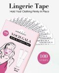 100 Strips Double-Sided Clothing and Fabric Tape