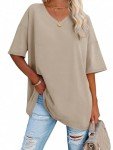 Women's Summer V-Neck Oversized Casual Shirt