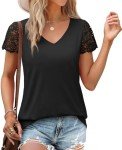 Trendy Black Summer Tops for Women under $10