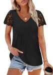 Trendy Black Summer Tops for Women under $10