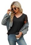 Trendy Black Summer Tops for Women under $10