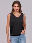 ANRABESS Women's Summer V Neck Tank Top