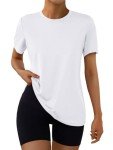 Women's Short Sleeve Gym Tops - Casual & Comfy