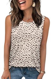 Leopard Print Summer Tank Tops for Women